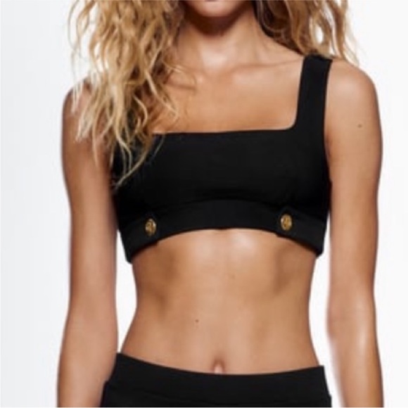 BNWT Zara Buttoned Ottoman Top - Picture 5 of 7